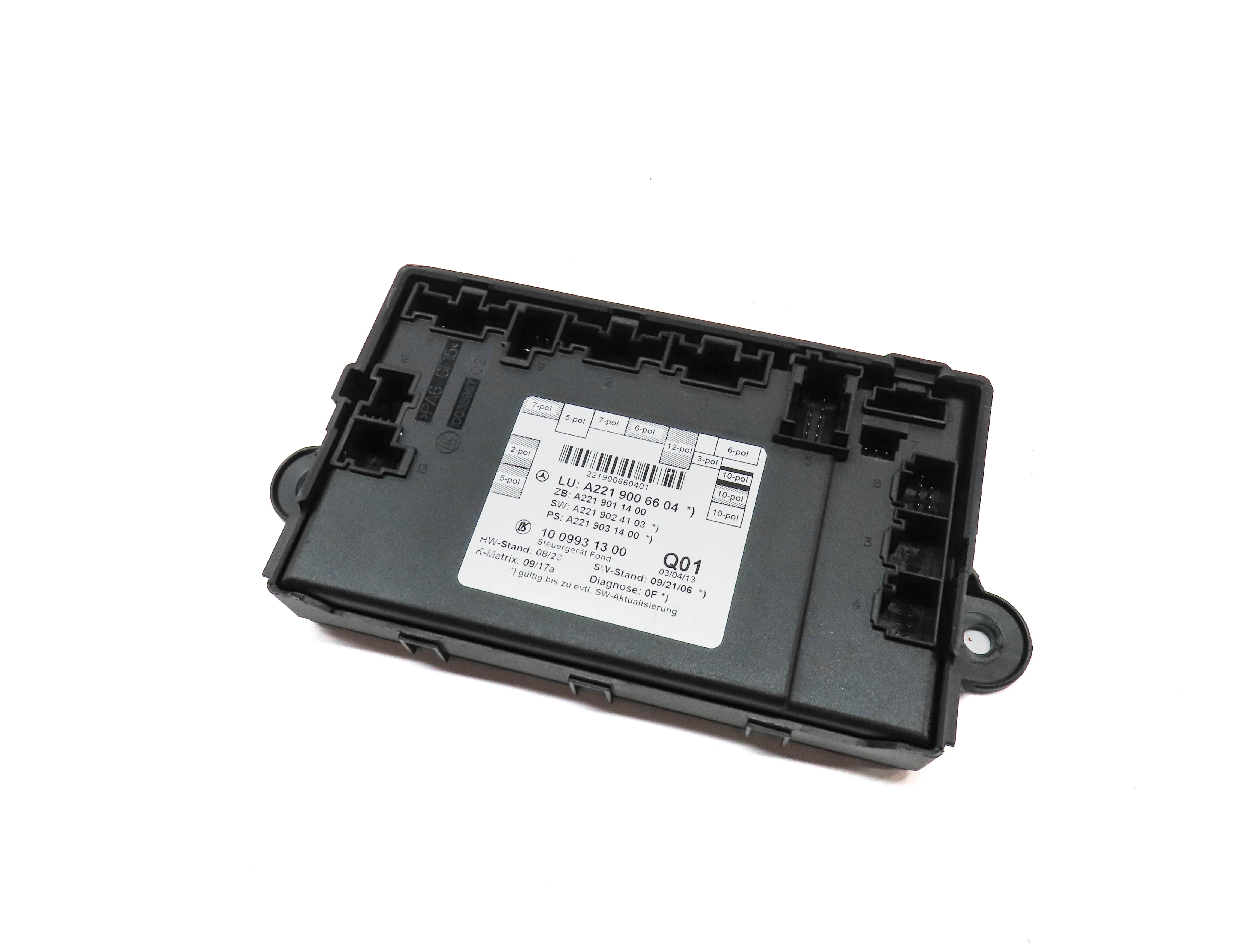 2013 MERCEDES S550 (W221) REAR RIGHT DOOR CONTROL MODULE — exact item pictured